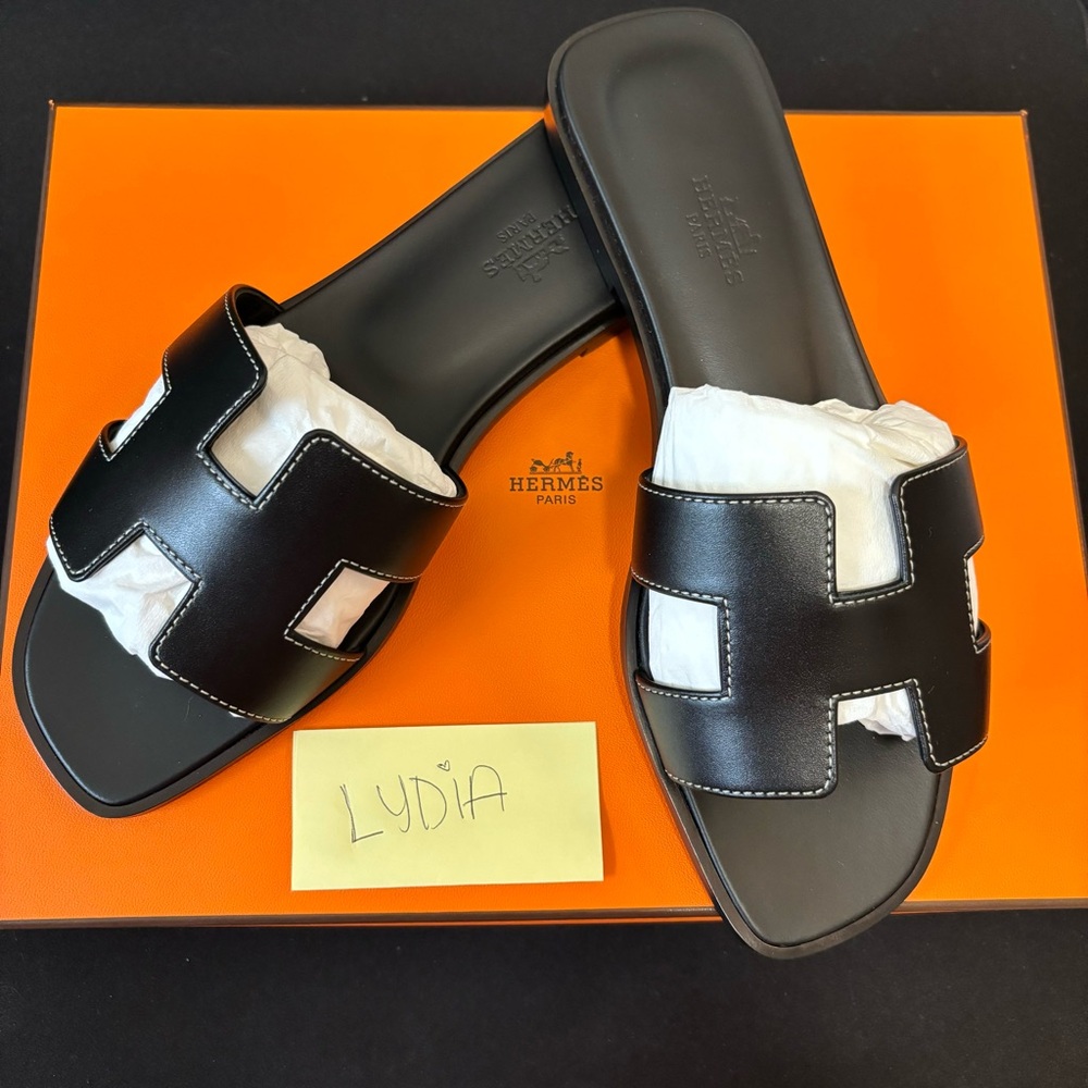 ❌SOLD❌ Hermes Black Sandals